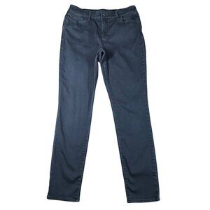 Chicos 0 S/4 The‎ Platinum Jegging Dark Wash Mid Rise Denim Blue Jeans Skinny